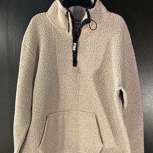 VS PINK Sherpa Quarter Zip